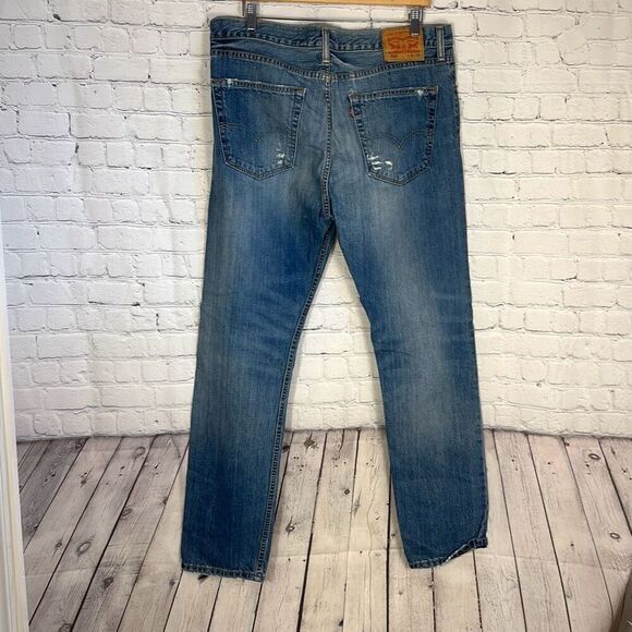 Levi’s Mens 508 Regular Taper Distressed Jeans size W36 x L32 - Picture 7 of 12